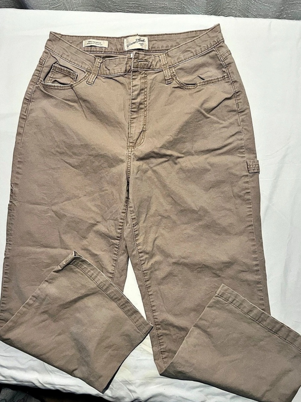 Universal Thread High Rise Wide  Leg Cargo Pants Brown Waist 10/30